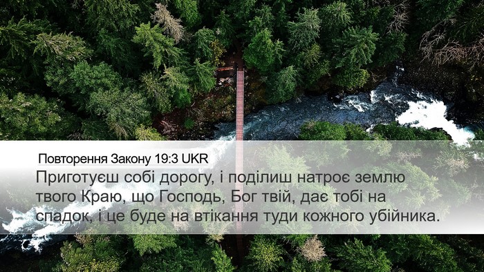 Повторення Закону 19:3 UKR Desktop Wallpaper - Приготуєш собі дорогу, і - Desktop Bible Verse Wallpaper