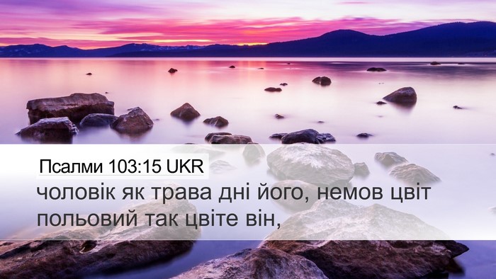 Псалми 103:15 UKR Bible Verse Image