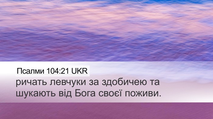 Псалми 104:21 UKR Bible Verse Image