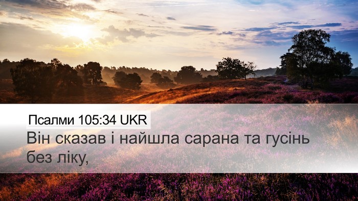 Псалми 105:34 UKR Bible Verse Image