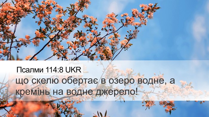 Псалми 114:8 UKR Bible Verse Image