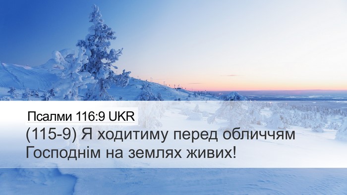 Псалми 116:9 UKR Bible Verse Image