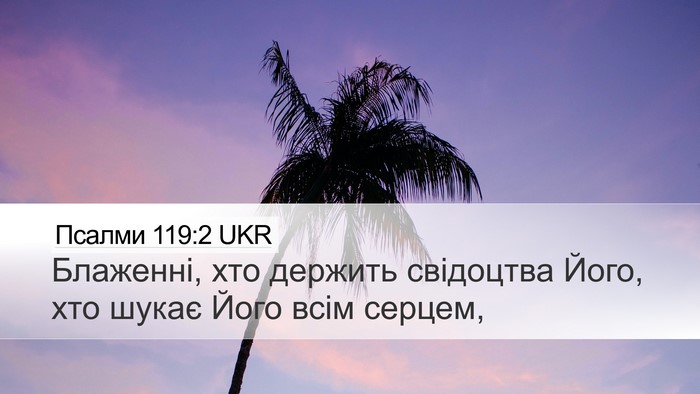 Псалми 119:2 UKR Bible Verse Image