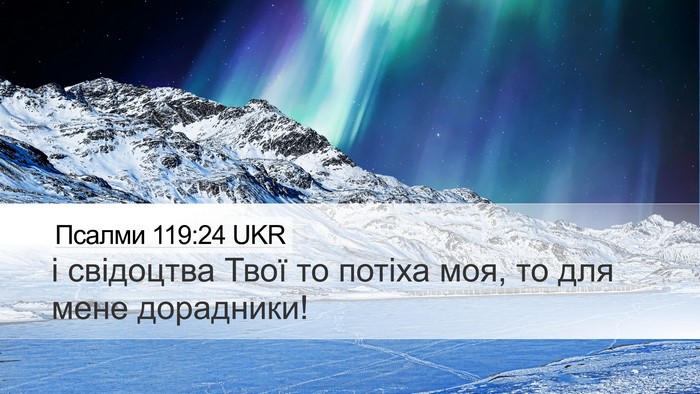 Псалми 119:24 UKR Bible Verse Image