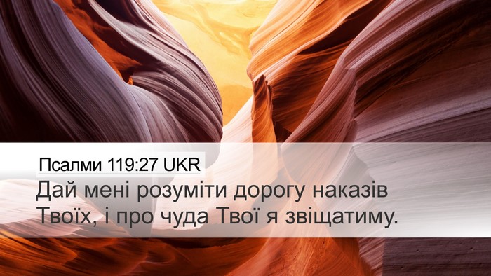 Псалми 119:27 UKR Bible Verse Image