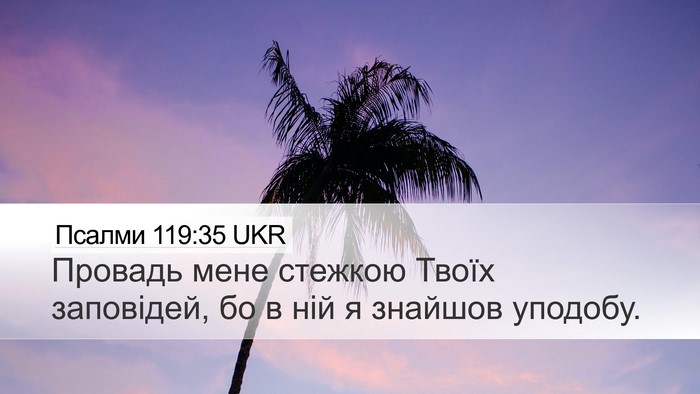 Псалми 119:35 UKR Bible Verse Image