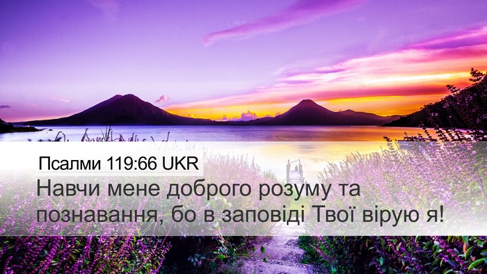 Псалми 119:66 UKR Bible Verse Image
