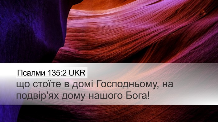 Псалми 135:2 UKR Desktop Wallpaper - що стоїте в домі - Desktop Bible Verse Wallpaper