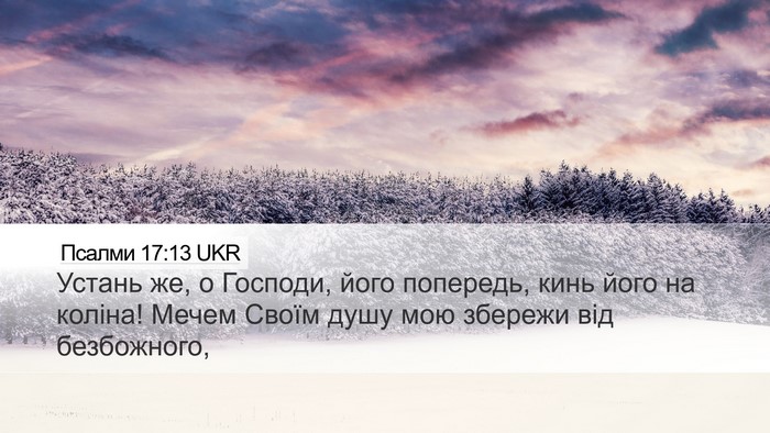 Псалми 17:13 UKR Bible Verse Image