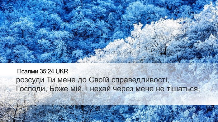 Псалми 35:24 UKR Bible Verse Image