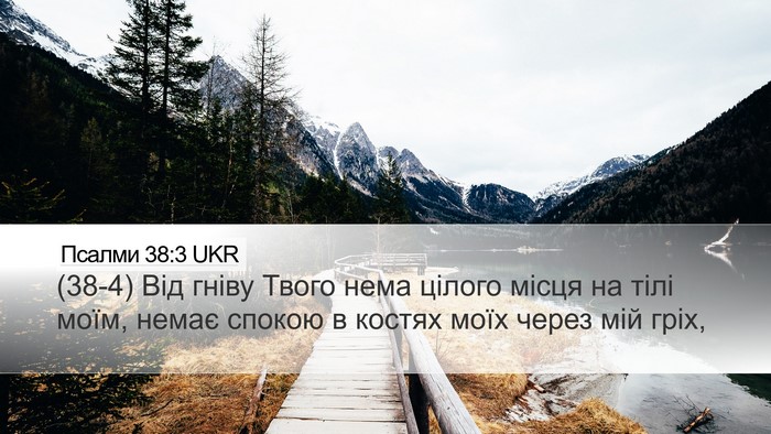 Псалми 38:3 UKR Bible Verse Image