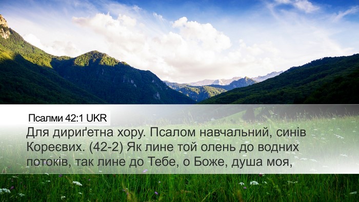 Псалми 42:1 UKR Bible Verse Image