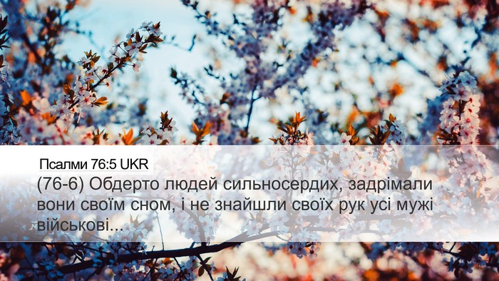 Псалми 76:5 UKR Bible Verse Image