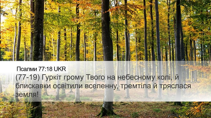 Псалми 77:18 UKR Bible Verse Image