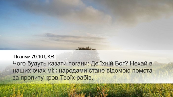 Псалми 79:10 UKR Bible Verse Image
