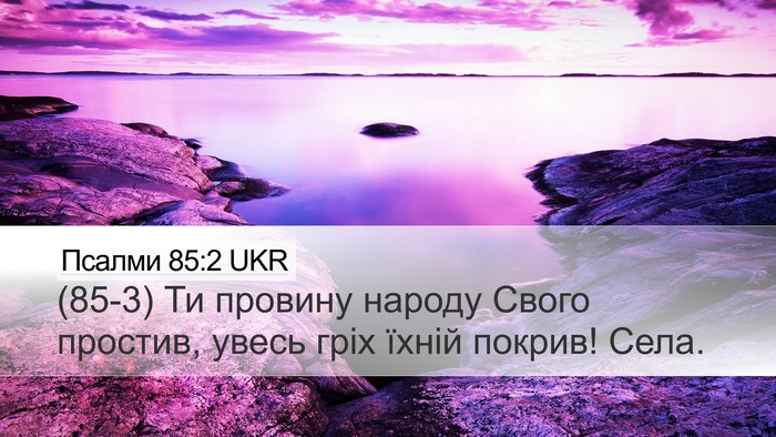 Псалми 85:2 UKR Desktop Wallpaper - (85-3) Ти провину народу - Desktop Bible Verse Wallpaper