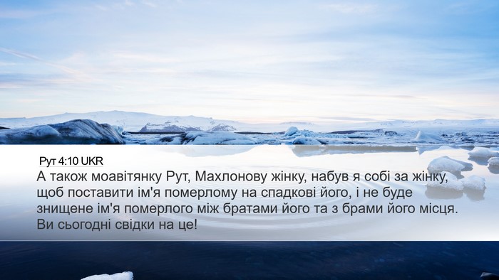 Рут 4:10 UKR Desktop Wallpaper - А також моавітянку Рут, - Desktop Bible Verse Wallpaper