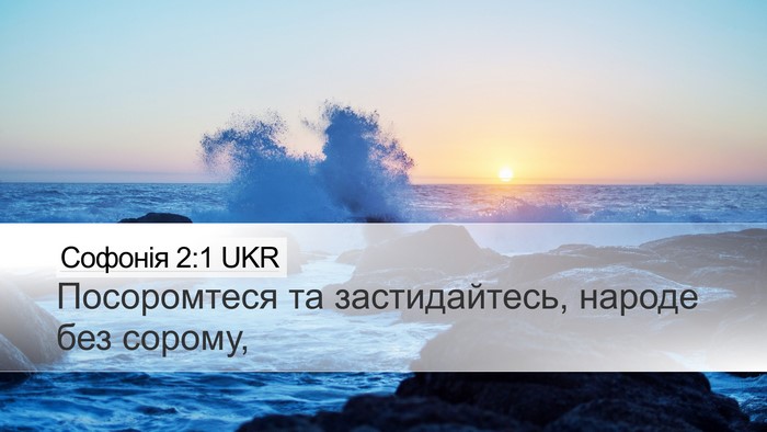 Софонія 2:1 UKR Bible Verse Image