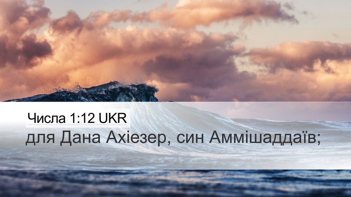 Числа 1:12 UKR Bible Verse Image