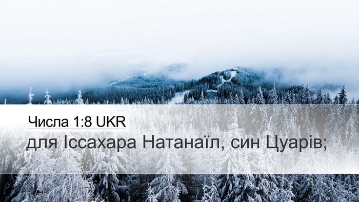 Числа 1:8 UKR Bible Verse Image