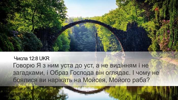 Числа 12:8 UKR Desktop Wallpaper - Говорю Я з ним уста до уст, - Desktop Bible Verse Wallpaper