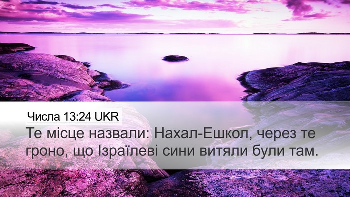 Числа 13:24 UKR Desktop Wallpaper - Те місце назвали: - Desktop Bible Verse Wallpaper
