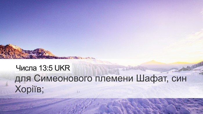 Числа 13:5 UKR Desktop Wallpaper - для Симеонового племени - Desktop Bible Verse Wallpaper