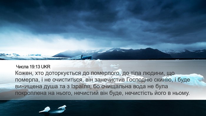 Числа 19:13 UKR Bible Verse Image