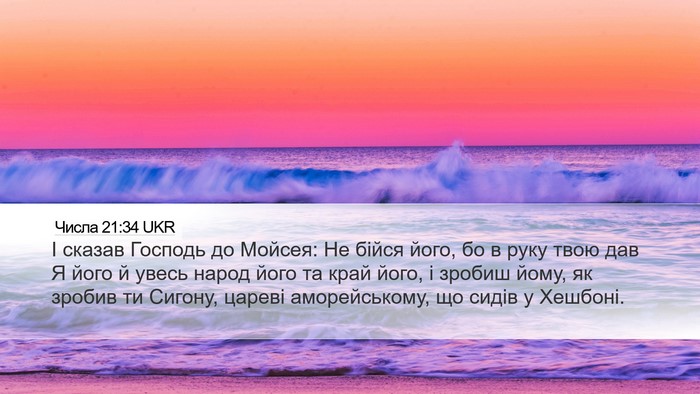 Числа 21:34 UKR Bible Verse Image