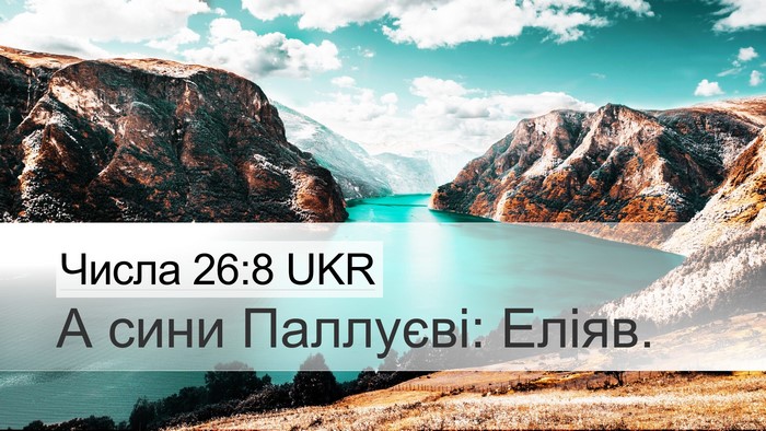 Числа 26:8 UKR Desktop Wallpaper - А сини Паллуєві: - Desktop Bible Verse Wallpaper