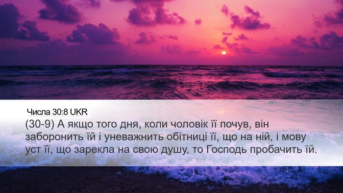 Числа 30:8 UKR Bible Verse Image