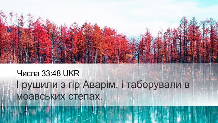 Числа 33:48 UKR Bible Verse Image