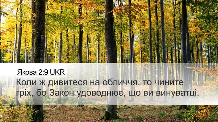 Якова 2:9 UKR Bible Verse Image