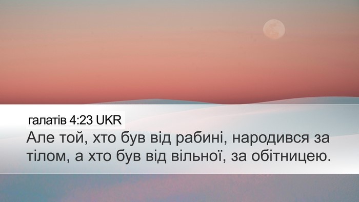 галатів 4:23 UKR Bible Verse Image