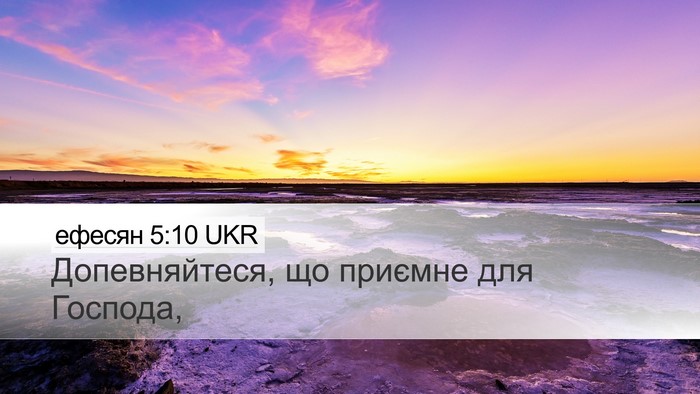 ефесян 5:10 UKR Bible Verse Image