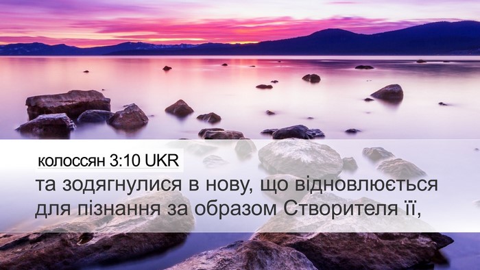 колоссян 3:10 UKR Bible Verse Image