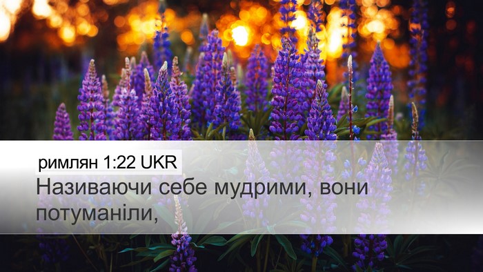 римлян 1:22 UKR Bible Verse Image