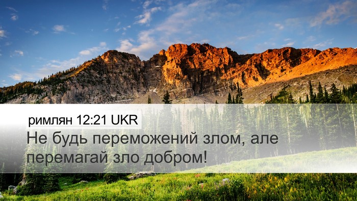 римлян 12:21 UKR Bible Verse Image
