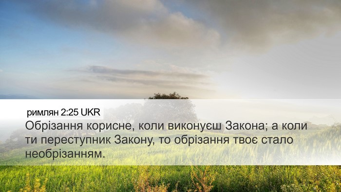 римлян 2:25 UKR Bible Verse Image