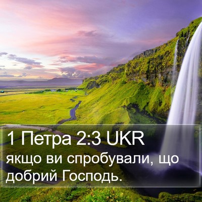 1 Петра 2:3 UKR Bible Verse Image