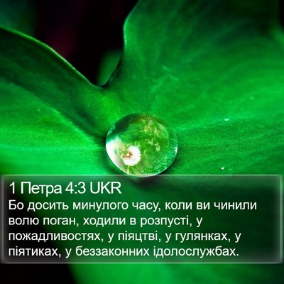 1 Петра 4:3 UKR Bible Verse Image