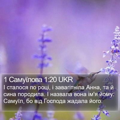 1 Самуїлова 1:20 UKR Bible Verse Image