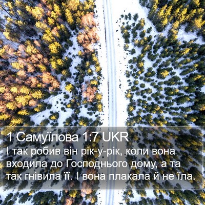 1 Самуїлова 1:7 UKR Bible Verse Image
