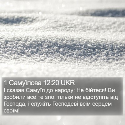 1 Самуїлова 12:20 UKR Bible Verse Image