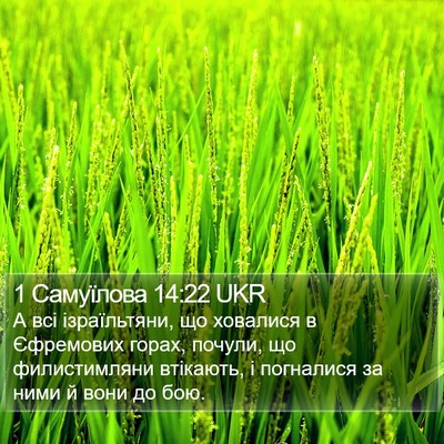 1 Самуїлова 14:22 UKR Bible Verse Image