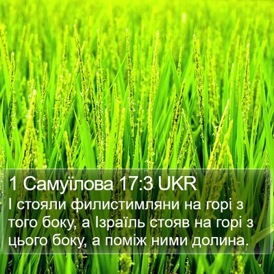 1 Самуїлова 17:3 UKR Bible Verse Image