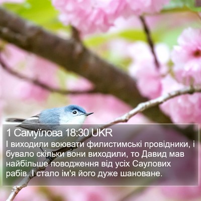 1 Самуїлова 18:30 UKR Bible Verse Image