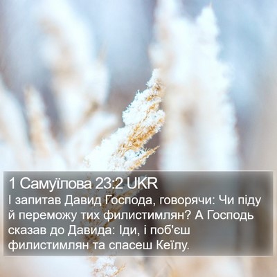 1 Самуїлова 23:2 UKR Bible Verse Image