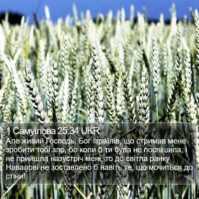 1 Самуїлова 25:34 UKR Bible Verse Image