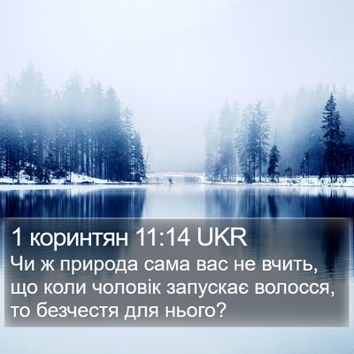 1 коринтян 11:14 UKR Bible Verse Image